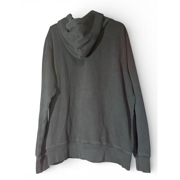 The North Face Men's Black Pullover Hoodie L Hooded Kangaroo Pocket Graphic - Picture 4 of 4